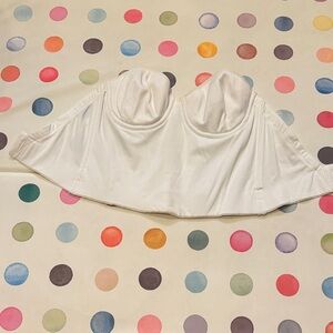 Victorias Secret White Strapless Longline Bustier Bra